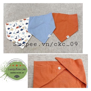 set 3 yếm cổ hình khủng lon.g cam cho bé HM Tây Ban Nha