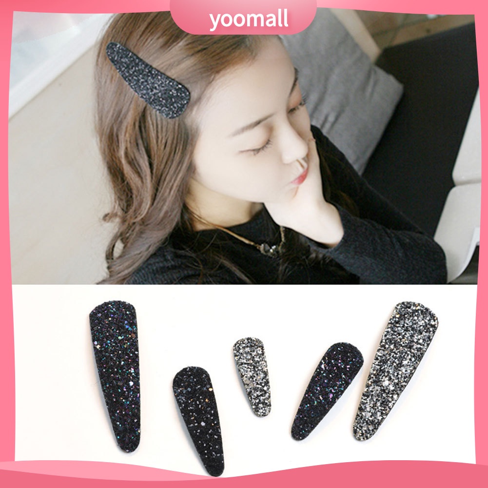 Kẹp Tóc Đính Kim Sa Lấp Lánh Thời Trang