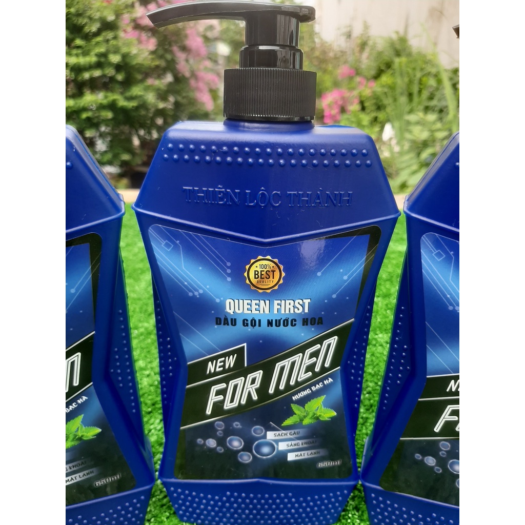 Dầu Gội Đầu Nam Hương Bạc Hà FOR MEN 650ml Sạch Gàu Mát Lạnh.