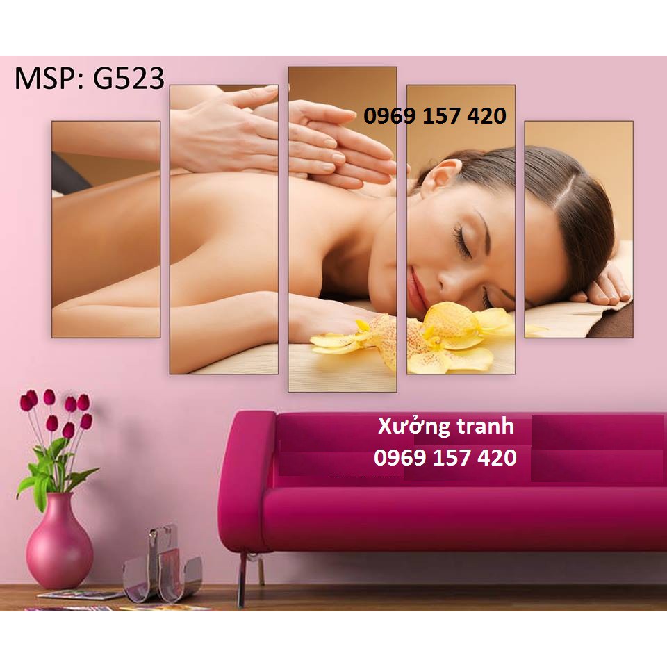 Bộ Tranh Ghép 5 Tấm Spa Size L