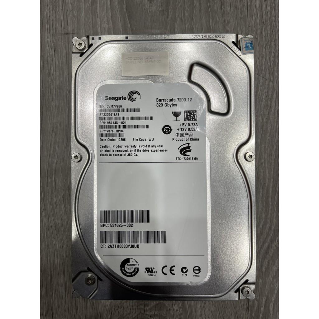 Ổ Cứng Seagate 320GB Tháo Máy Workstation