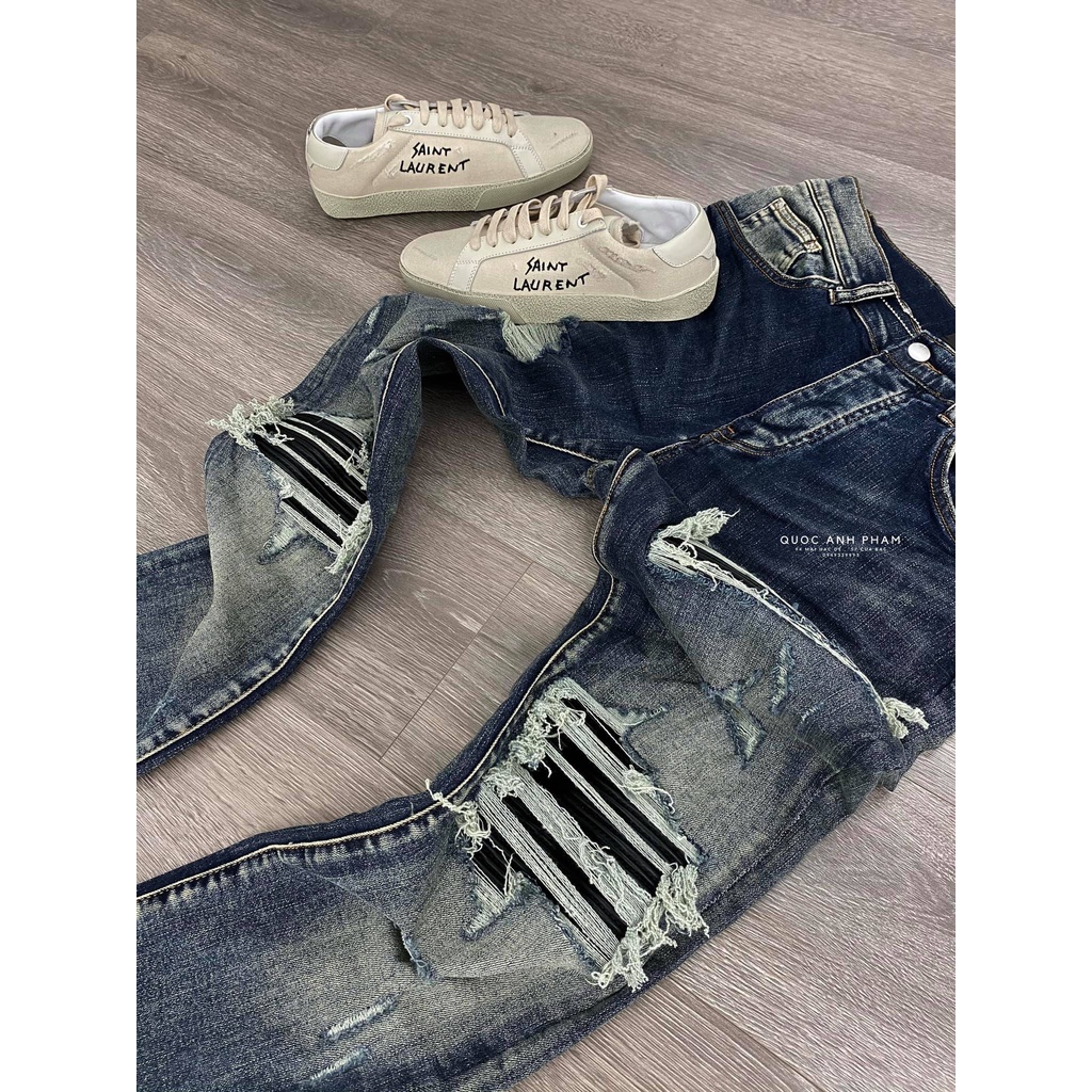 Quần Jean Nam Rách Gối Hot Trend 2022