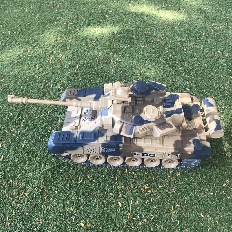 Đồ chơi xe tăng điều khiển phóng hạt nhựa T-90g
