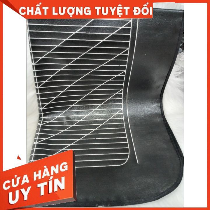 Áo choàng cổ bằng da có sọc trắng chất liệu siêu bền , chuyên uốn duỗi nhuộm tóc hóa chất cho salon cao cấp giá rẻ đẹp