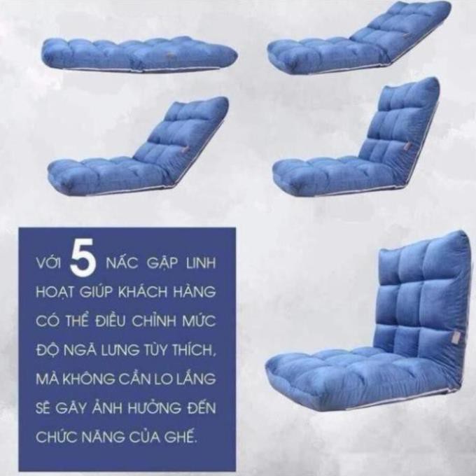 Size lớn Ghế Bệt Tựa Lưng Nâng Hạ 5 Cấp Kiểu Nhật Bo Décor