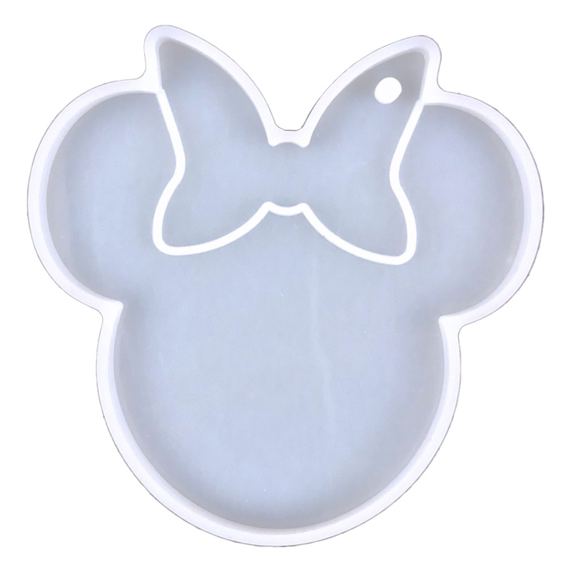 Khuôn Làm Móc Khóa Hình Bướm Có Lỗ Treo DIY