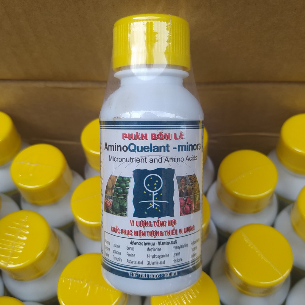 Phân bón lá vi lượng hữu cơ cao cấp Amino Quelant Minors chai 100ml hàng nhập khẩu