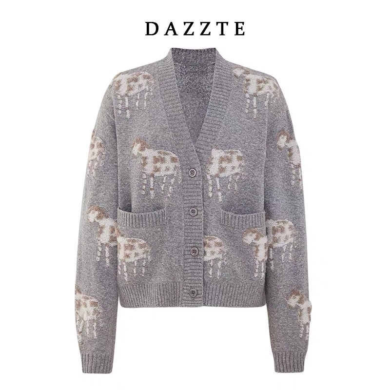Áo len xám Dazzle
