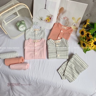Bộ cotton gân xốp cho bé
