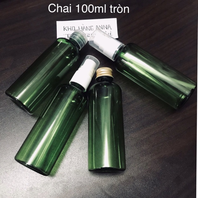 [ Chai lọ hủ nhựa 100ml ] 50 Chai nhựa vuông màu xanhlá 100ml- combo 50 Chai pet nhựa 100ml xịt xương/ Vòi nhấn/xịt giọt