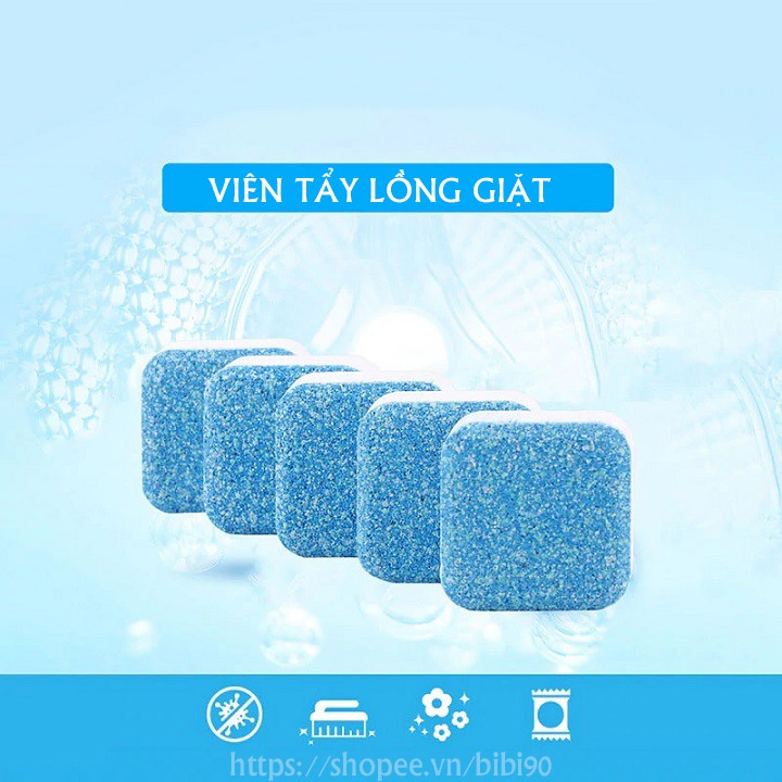 Viên tẩy lồng giặt loại sạch cặn bẩn