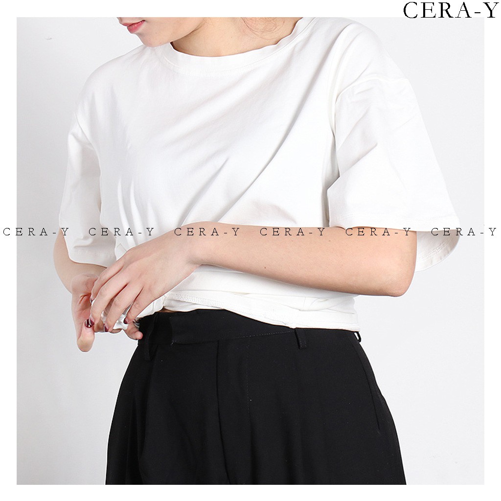 [Mã BMBAU50 giảm 7% đơn 99K] Áo thun form rộng Unisex CERA-Y màu trắng CRA012