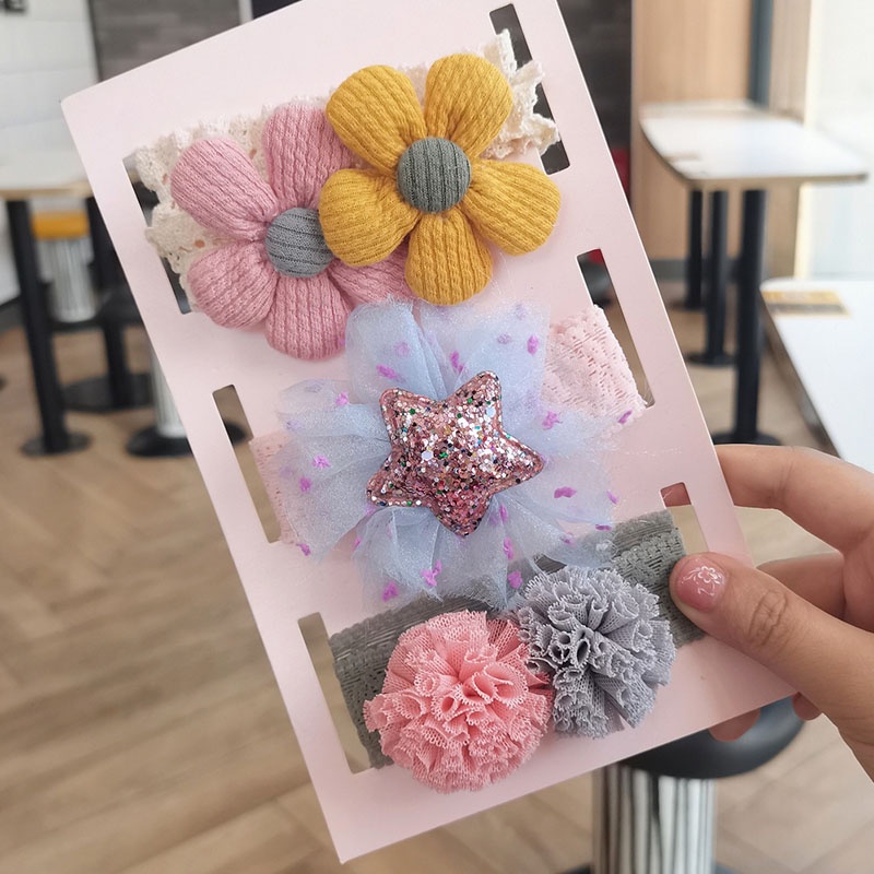 Set 3 Băng Đô Nơ Xinh Xắn Dành Cho Bé Gái