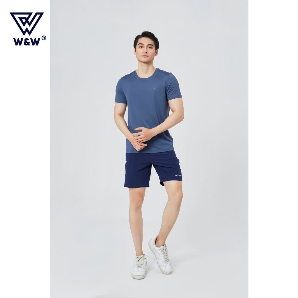 Áo Tshirt Nam Tay Ngắn W&W Chất Vải Coolmax Cao Cấp, Thoáng Khí, Đanh Mịn Thoải Mái Trong Mọi Hoạt Động WTS56R