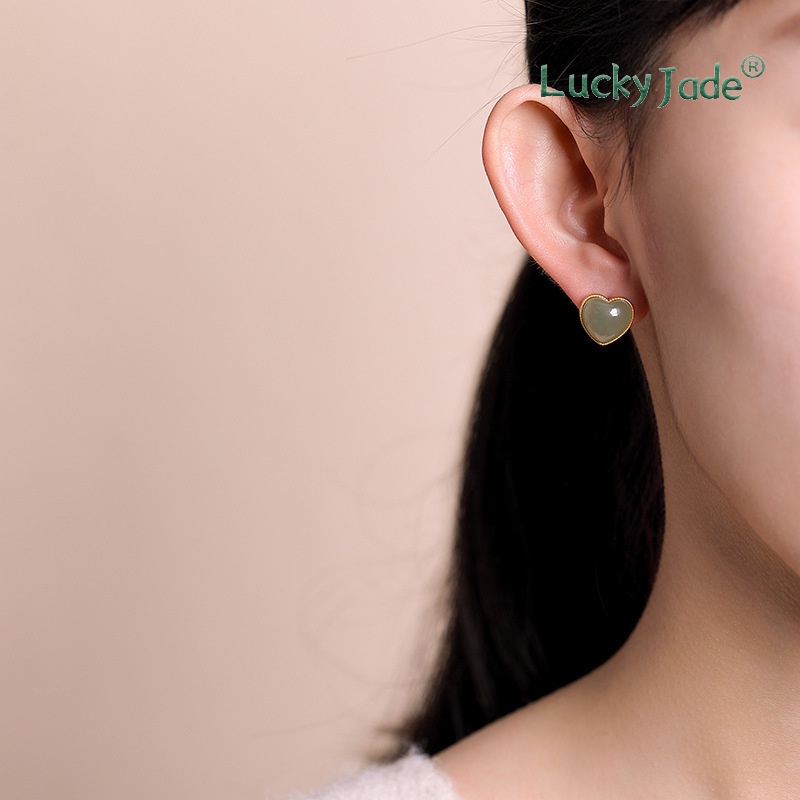 Khuyên Tai Mạ Bạc 925 Đính Đá Mã Não Đỏ Thời Trang Cho Nữ