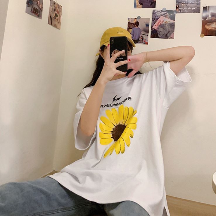 Áo phông nữ form rộng vải cotton nhiều mẫu lựa chọn , Áo thun tay lỡ form rộng [Nhiều Mẫu Để Chọn] | BigBuy360 - bigbuy360.vn