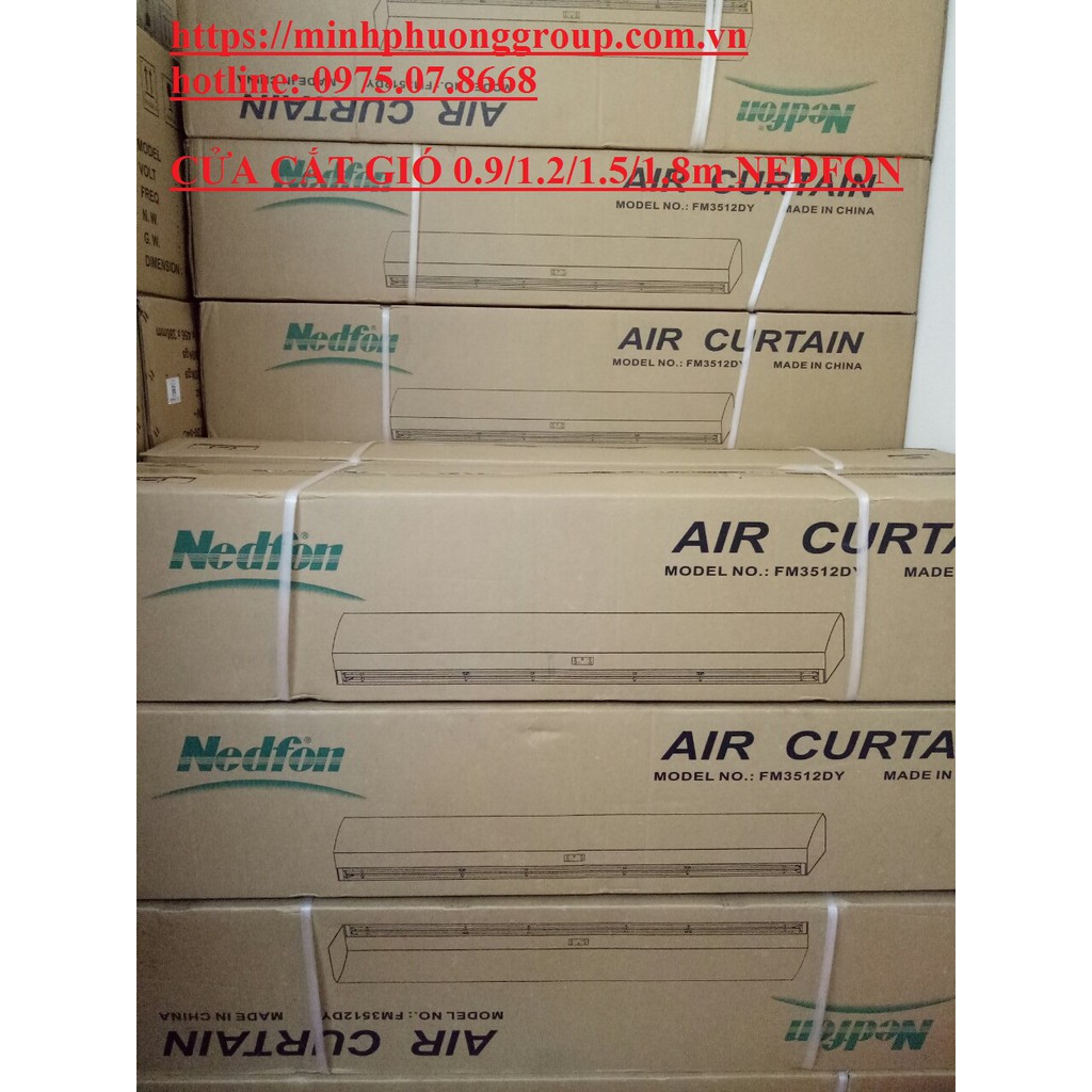 Quạt cắt gió 1.5m Nedfon FM3515DY - Dài 1.5m - Chiều cao lắp đặt 3.0-3.5m - Khiển xa - Chính hãng Nedfon