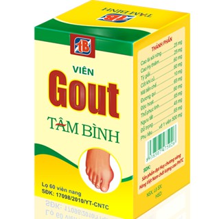 VIÊN GOUT TÂM BÌNH - Giải Pháp Cho Người Bị Gout 60 Viên