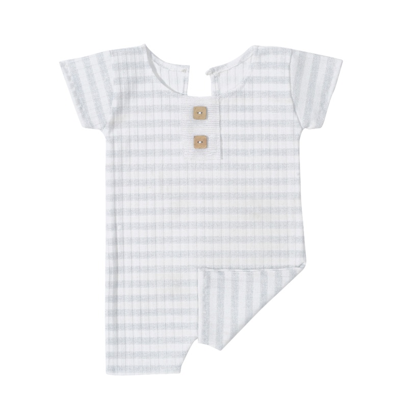 Bộ Áo Liền Quần Ngắn Tay Cài Nút Phía Trước Chụp Ảnh Cho Bé Sơ Sinh