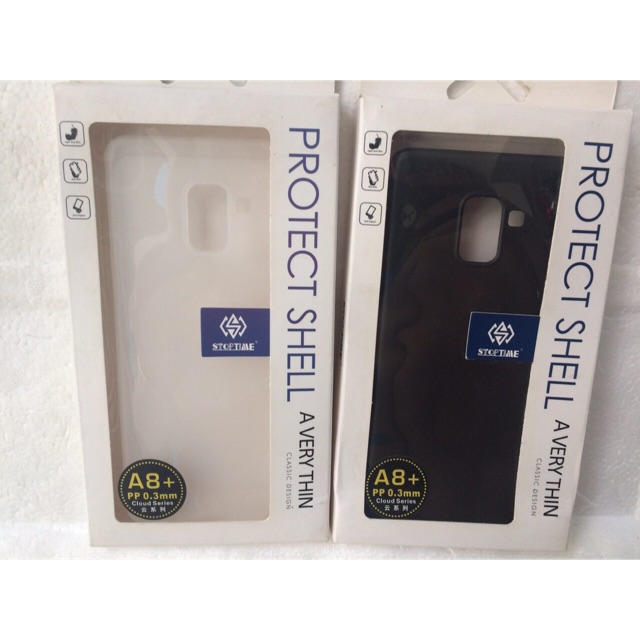Ốp lưng siêu mỏng Stoptime Samsung A8 plus