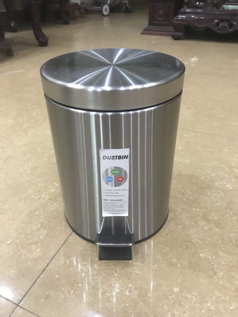 Thùng rác inox 5L có ben hơi Dustbin