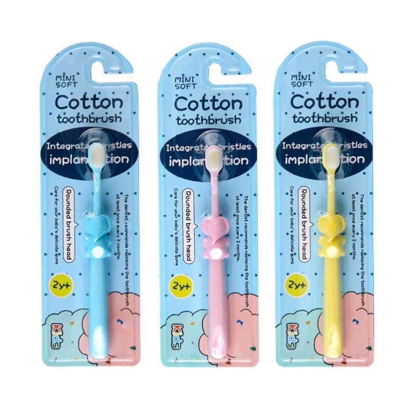 Bàn chải đánh răng triệu sợi lông cotton siêu mềm cho bé Mini Soft