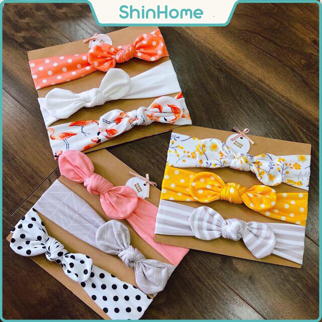 Set 3 băng đô cho bé, phụ kiện tóc bé gái phong cách Hàn Quốc BDL (loại đẹp)
