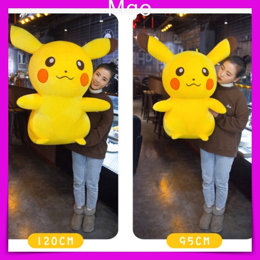 Gấu Bông Teddy PIKACHU,  Qùa Tặng Siêu Dễ Thương Size 35cm 45cm 65cm 95cm - GB01