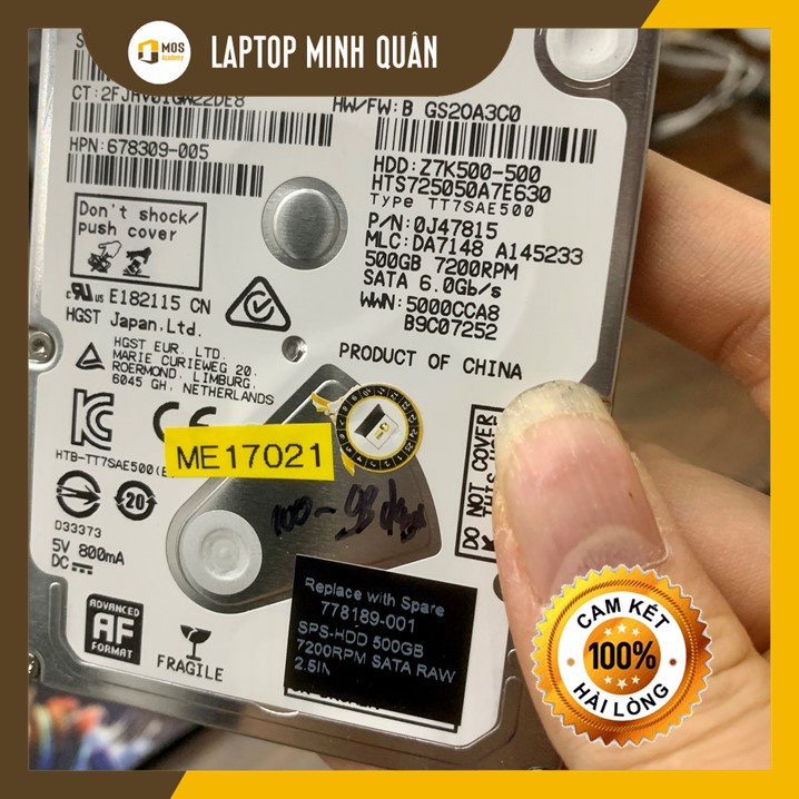 Ổ cứng Laptop 2.5 Inch HDD 500GB 5400/7200RPM