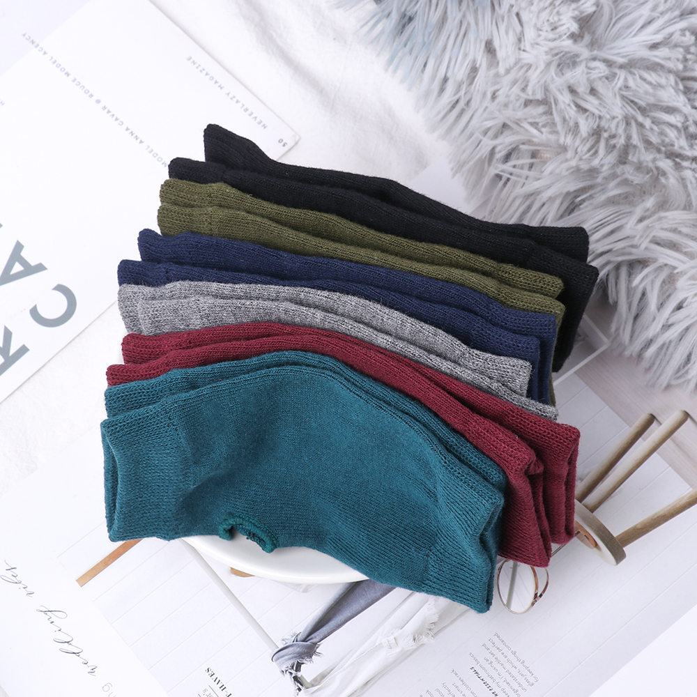 Đôi Găng Tay Len Hở Ngón Giữ Ấm Cho Nữ