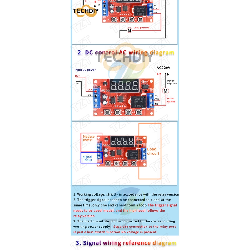 Mô Đun Rơ Le DC 5V 12V 24V 10A Điều Chỉnh Thời Gian 32 Chế Độ