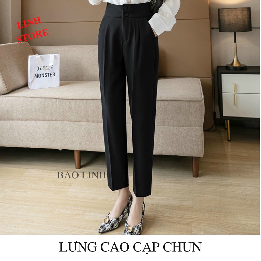 Quần Tây Công Sở Nữ Linh Store Dáng Baggy Bigsize Đi Học Đi Làm Chất Liệu Tuyết Mưa Vitex