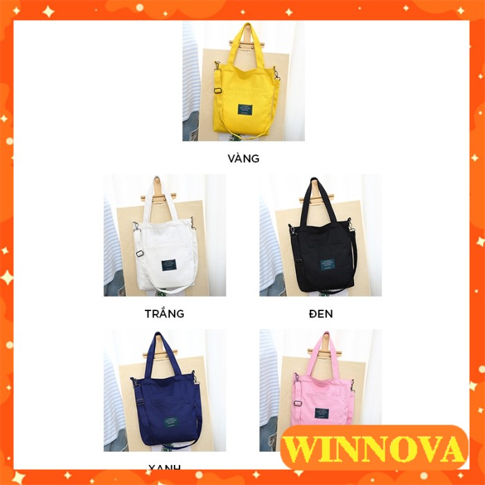 Túi vải canvas giá rẻ thời trang đeo vai đựng đồ giá rẻ WINNOVA TA04