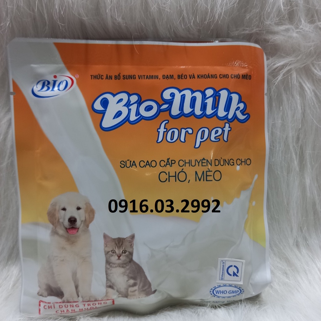 Sữa bột cho chó Bio 100gr, Sữa bột cho mèo Bio