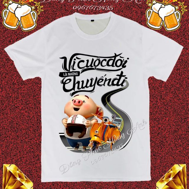 Áo Nhóm BIG SIZE 4XL cuộc đời là nhiều chuyến đi