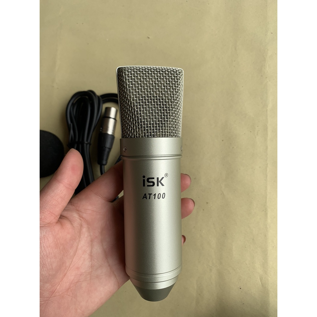 Micro thu âm livestream hát karaoke isk AT100