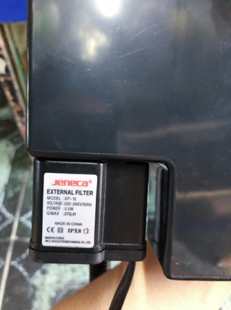 MÁY BƠM LỌC THÙNG XP15 JENECA 5.5W 270L/H 85x83x192mm