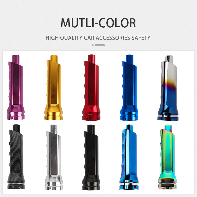 Vỏ Bọc Bảo Vệ Phanh Tay Bằng Sợi Carbon Màu Cầu Vồng Thông Dụng Cho Xe Hơi An ninh Ô tô có thể điều chỉnh Kéo lên Khóa thanh Đua xe Bảo vệ bánh xe tự động Hệ thống phanh Phần phụ kiện an toàn nội thất ô tô