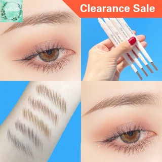 [Hàng mới về] Bút kẻ mày 2 đầu dạng xoay tự động thiết kế vỏ họa tiết cẩm thạch độc đáo