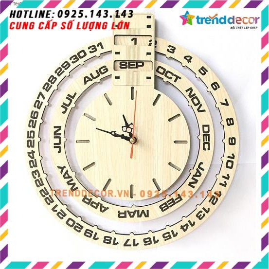 Đồng hồ lịch vạn niên treo tường - Quà tặng JONYDECOR.vn