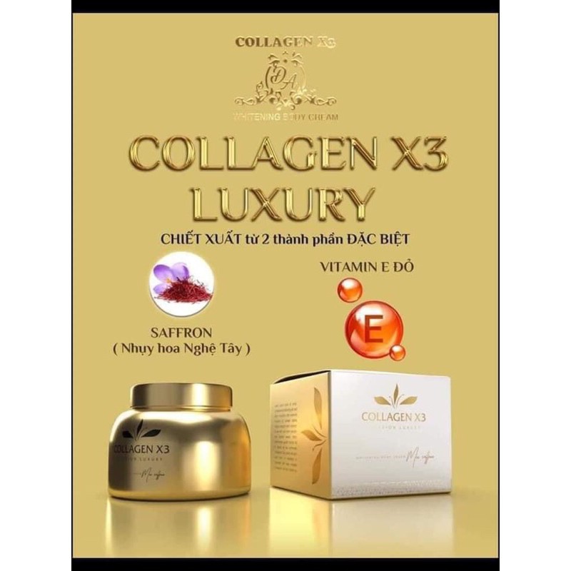 Kem Body Collagen Dưỡng Da X3 Luxury Mẫu Mới (chính hãng)