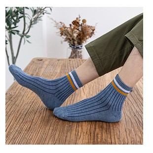 [HOT WINTER] Tất nam cổ ngắn màu trơn thanh lịch