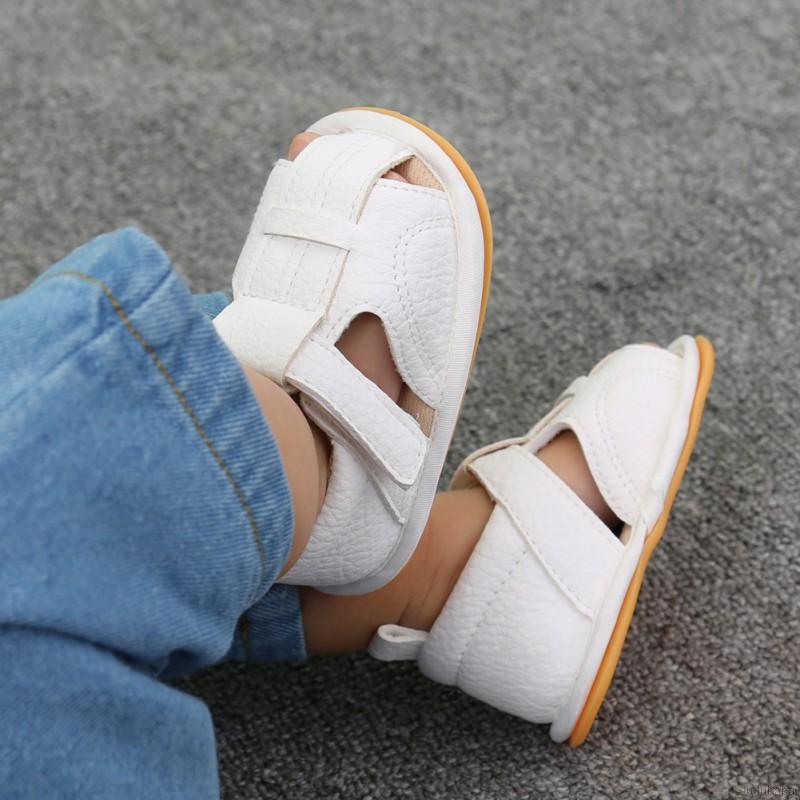 Giày sandal đế mềm chống trượt cho bé tập đi 0-18 tháng