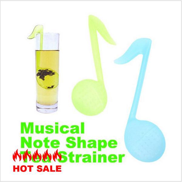 Strainer Tea Filter Music Note Jumping item spoon-color