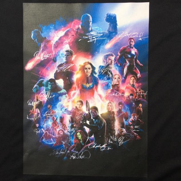 Áo thun END GAME + Chữ Kí