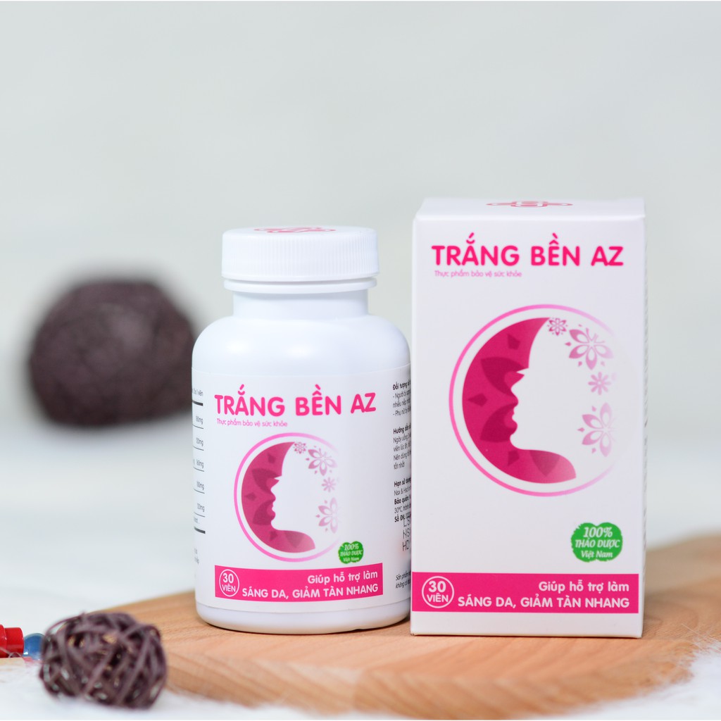 Viên Uống Trắng Bền AZ - Dưỡng Trắng Da, Mờ Thâm, Căng Bóng Và Chống Lão Hóa Da | Thế Giới Skin Care