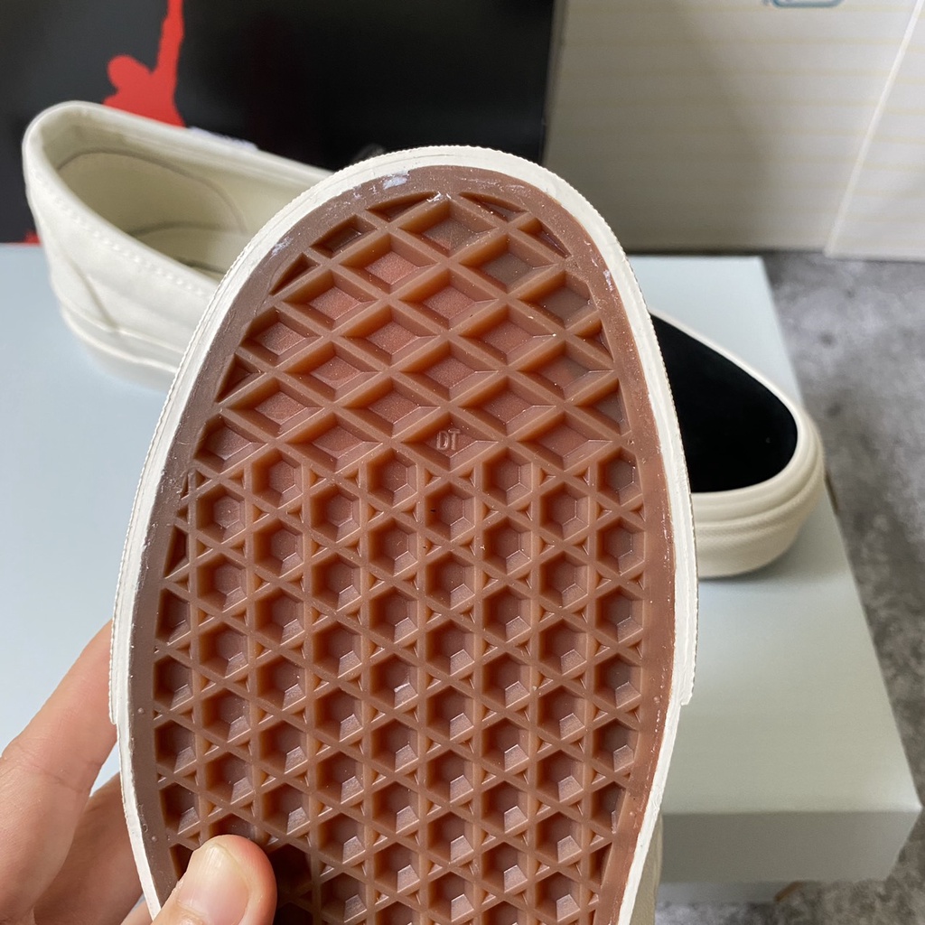 [ẢNH THẬT + FULL BOX]GIÀY VANS _FEAR _OF _GOF FOG SLIPON TRẮNG ĐEN MỚI NHẤT 2022