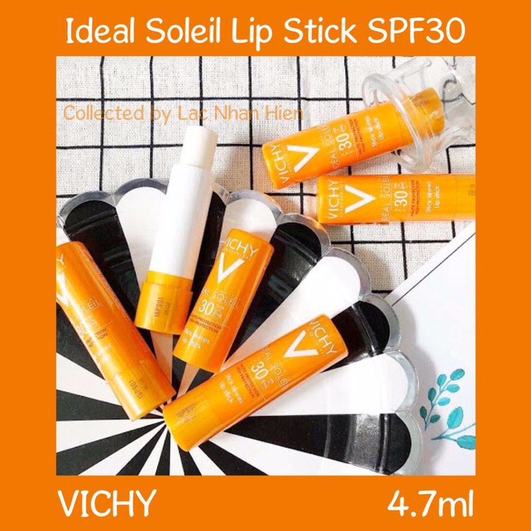 SON DƯỠNG VICHY DƯỠNG ẨM VÀ CHỐNG NẮNG CHO DA MÔI NHẠY CẢM ❤ VICHY IDEAL SOLEIL LIP STICK SPF30