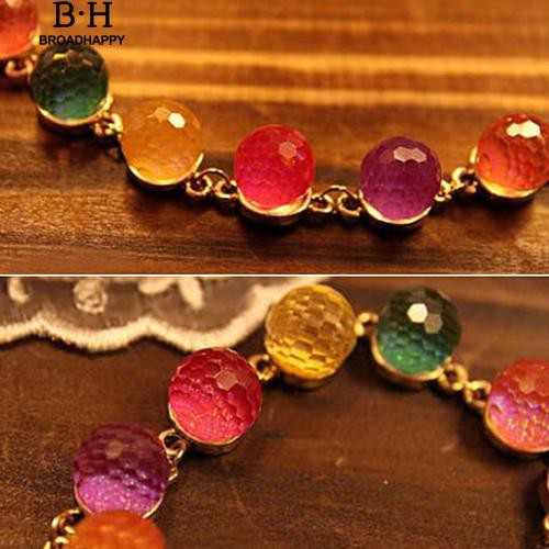 Vòng đeo tay chuỗi hạt nhiều màu sắc kiểu dáng thời trang