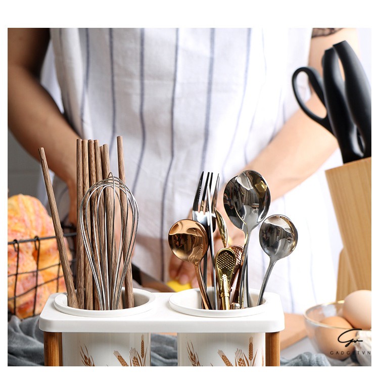 Ống đựng đũa 2 ống | BigBuy360 - bigbuy360.vn